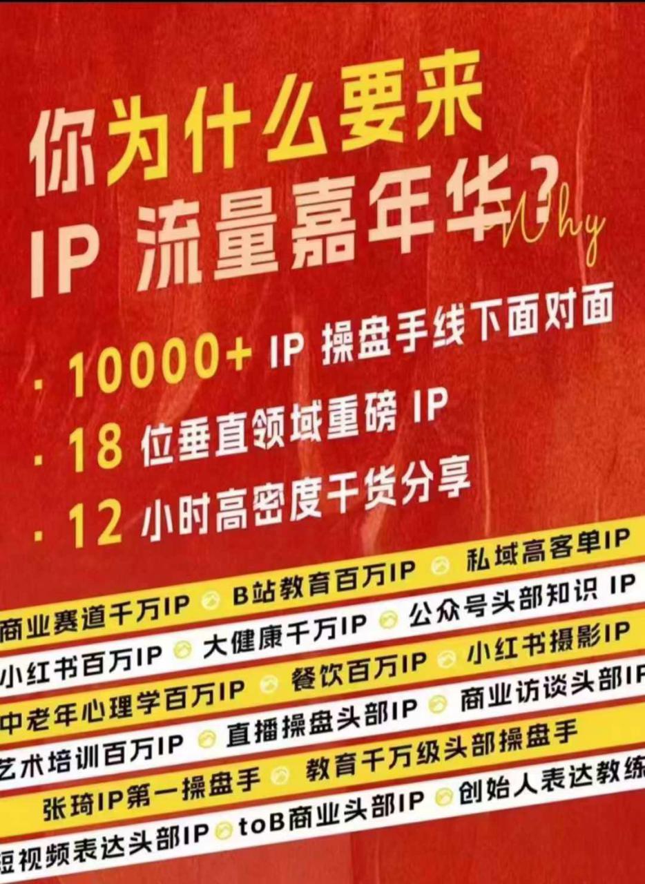 群响IP流量嘉年华，​现场视频+IP江湖2024典藏版PPT-全网第一网赚项目资源库-中赚网 & 中创网 & 冒泡网 & 福缘网 - 小本轻创业与优质加盟项目首选平台