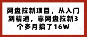 网盘拉新项目,从入门到精通,靠网盘拉新3个多月搞了16W-全网第一网赚项目资源库-中赚网 & 中创网 & 冒泡网 & 福缘网 - 小本轻创业与优质加盟项目首选平台