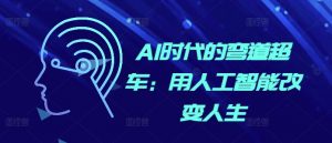 AI时代的弯道超车:用人工智能改变人生-全网第一网赚项目资源库-中赚网 & 中创网 & 冒泡网 & 福缘网 - 小本轻创业与优质加盟项目首选平台
