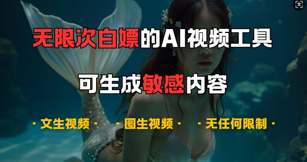 超强大的AI视频工具，可免费无限次白嫖，无任何限制，支持创作音乐，文生视频，图生视频【揭秘】-全网第一网赚项目资源库-中赚网 & 中创网 & 冒泡网 & 福缘网 - 小本轻创业与优质加盟项目首选平台