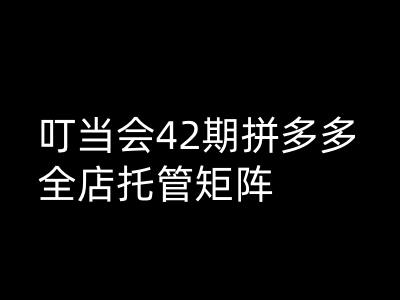 叮当会拼多多打爆班原创高阶技术第42期，拼多多全店托管矩阵-全网第一网赚项目资源库-中赚网 & 中创网 & 冒泡网 & 福缘网 - 小本轻创业与优质加盟项目首选平台