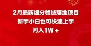 2月最新细分领域落地项目,新手小白也可快速上手,月入1W-全网第一网赚项目资源库-中赚网 & 中创网 & 冒泡网 & 福缘网 - 小本轻创业与优质加盟项目首选平台