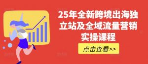 25年全新跨境出海独立站及全域流量营销实操课程,跨境电商独立站TIKTOK全域营销普货特货玩法大全-全网第一网赚项目资源库-中赚网 & 中创网 & 冒泡网 & 福缘网 - 小本轻创业与优质加盟项目首选平台