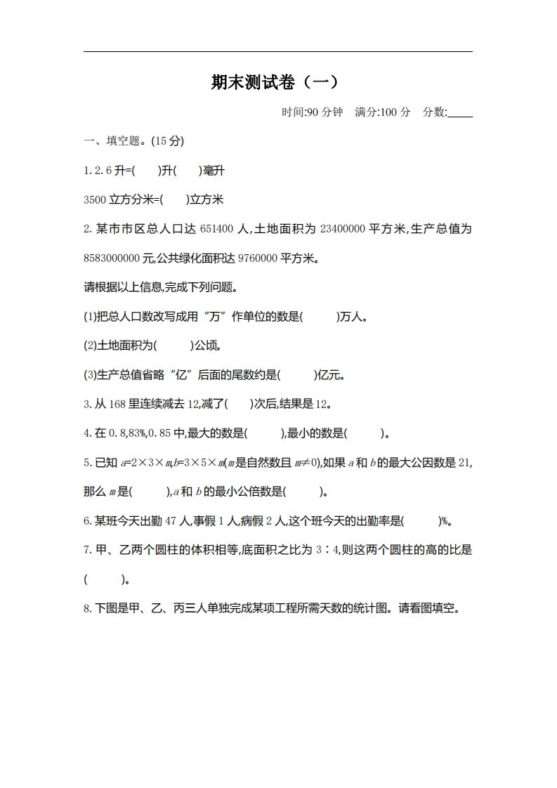 六下北师大数学期末测试卷-2-全网第一网赚项目资源库-中赚网 & 中创网 & 冒泡网 & 福缘网 - 小本轻创业与优质加盟项目首选平台