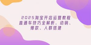 2025淘宝开店运营教程更新，直通车技巧全解析，动销、爆款、人群搭建-全网第一网赚项目资源库-中赚网 & 中创网 & 冒泡网 & 福缘网 - 小本轻创业与优质加盟项目首选平台
