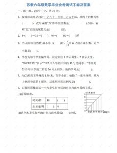 苏教六年级数学下册期末测试①卷及答案-全网第一网赚项目资源库-中赚网 & 中创网 & 冒泡网 & 福缘网 - 小本轻创业与优质加盟项目首选平台