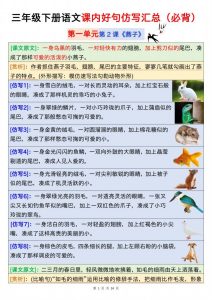 【仿写】三下语文课内好句仿写汇总（必背）24页-全网第一网赚项目资源库-中赚网 & 中创网 & 冒泡网 & 福缘网 - 小本轻创业与优质加盟项目首选平台