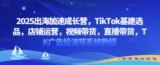 2025出海加速成长营，TikTok基建选品，店铺运营，视频带货，直播带货，TK广告投流等系统教程-全网第一网赚项目资源库-中赚网 & 中创网 & 冒泡网 & 福缘网 - 小本轻创业与优质加盟项目首选平台