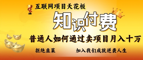 互联网项目天花板，知付付费项目，普通人如何通过卖项目月入十个，拒绝韭菜【揭秘】-全网第一网赚项目资源库-中赚网 & 中创网 & 冒泡网 & 福缘网 - 小本轻创业与优质加盟项目首选平台
