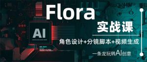 Flora实战课：角色设计+分镜脚本+视频生成，一条龙玩转AI创意-全网第一网赚项目资源库-中赚网 & 中创网 & 冒泡网 & 福缘网 - 小本轻创业与优质加盟项目首选平台