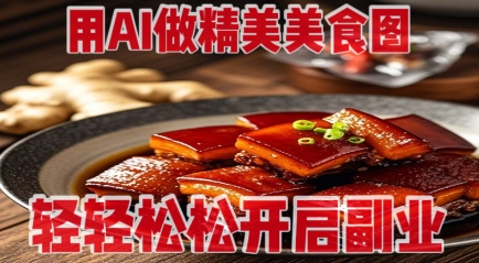 用AI做精美美食图，无需专业设备拍摄，轻轻松松开启副业-全网第一网赚项目资源库-中赚网 & 中创网 & 冒泡网 & 福缘网 - 小本轻创业与优质加盟项目首选平台