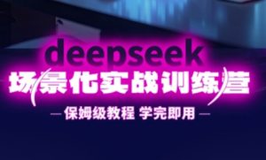 DeepSeek场景化实战训练营，保姆级教程，学完即用，手把手教你用DeepSeek提升效率-全网第一网赚项目资源库-中赚网 & 中创网 & 冒泡网 & 福缘网 - 小本轻创业与优质加盟项目首选平台