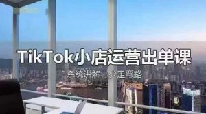 TikTok小店运营出单课，从开店选品、运营出单、发货回款，进行全流程讲解-全网第一网赚项目资源库-中赚网 & 中创网 & 冒泡网 & 福缘网 - 小本轻创业与优质加盟项目首选平台