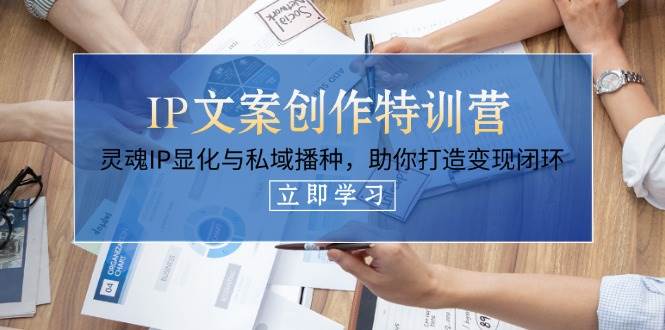 IP文案创作特训营，灵魂IP显化与私域播种，助你打造变现闭环(14节课)-全网第一网赚项目资源库-中赚网 & 中创网 & 冒泡网 & 福缘网 - 小本轻创业与优质加盟项目首选平台