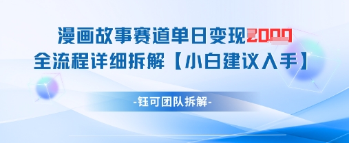 漫画故事赛道单日变现1k+全流程详细拆解-全网第一网赚项目资源库-中赚网 & 中创网 & 冒泡网 & 福缘网 - 小本轻创业与优质加盟项目首选平台