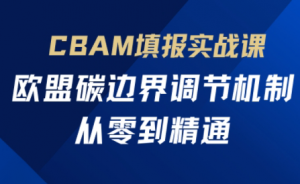欧盟CBAM填报实战从零到精通-全网第一网赚项目资源库-中赚网 & 中创网 & 冒泡网 & 福缘网 - 小本轻创业与优质加盟项目首选平台