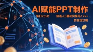 AI赋能PPT制作,每日2小时,普通人0基础实操月入7k+ 的变现攻略-全网第一网赚项目资源库-中赚网 & 中创网 & 冒泡网 & 福缘网 - 小本轻创业与优质加盟项目首选平台