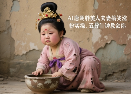 AI唐朝胖美人夫妻搞笑涨粉实操，五分钟教会你-全网第一网赚项目资源库-中赚网 & 中创网 & 冒泡网 & 福缘网 - 小本轻创业与优质加盟项目首选平台
