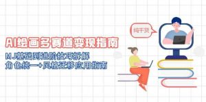 AI绘画多赛道变现指南：MJ基础到进阶技巧拆解，角色统一+风格迁移应用指南-全网第一网赚项目资源库-中赚网 & 中创网 & 冒泡网 & 福缘网 - 小本轻创业与优质加盟项目首选平台