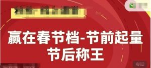赢在春节档-节前起量，后称王，淘系精品线上系列课-全网第一网赚项目资源库-中赚网 & 中创网 & 冒泡网 & 福缘网 - 小本轻创业与优质加盟项目首选平台