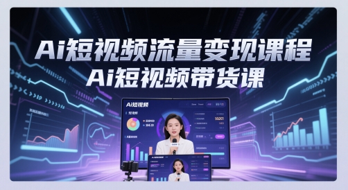 Ai短视频流量变现课程，Ai短视频带货课-全网第一网赚项目资源库-中赚网 & 中创网 & 冒泡网 & 福缘网 - 小本轻创业与优质加盟项目首选平台