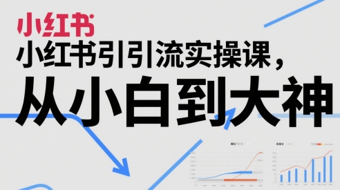 小红书引流实操课，从小白到大神-全网第一网赚项目资源库-中赚网 & 中创网 & 冒泡网 & 福缘网 - 小本轻创业与优质加盟项目首选平台