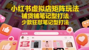 小红书虚拟店矩阵玩法，铺货铺笔记型打法，少款狂怼笔记型打法-全网第一网赚项目资源库-中赚网 & 中创网 & 冒泡网 & 福缘网 - 小本轻创业与优质加盟项目首选平台