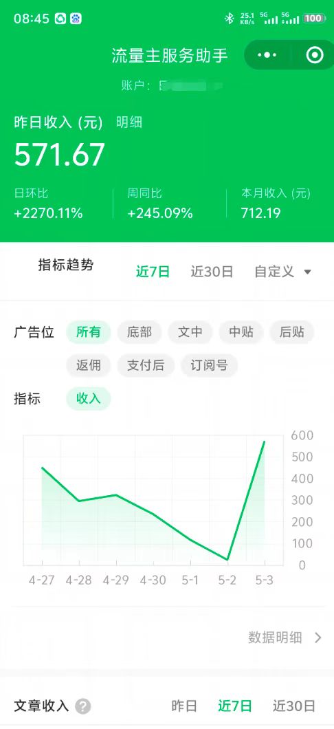 最新公众号托管躺赚项目，操作简单，只需复制粘贴，小白每天花五分钟，...