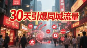 30天引爆同城流量：团购篇 认知篇 流量篇 来客篇 达人篇 老板人设IP篇 投流篇-全网第一网赚项目资源库-中赚网 & 中创网 & 冒泡网 & 福缘网 - 小本轻创业与优质加盟项目首选平台