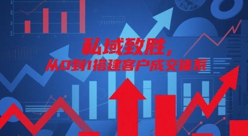 私域致胜，从0到1搭建客户成交体系-全网第一网赚项目资源库-中赚网 & 中创网 & 冒泡网 & 福缘网 - 小本轻创业与优质加盟项目首选平台