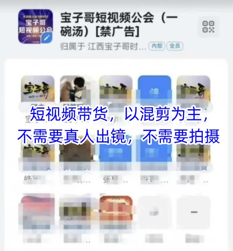 宝子哥头部团队短视频带货，以混剪为主，不需要真人出镜，不需要拍摄-全网第一网赚项目资源库-中赚网 & 中创网 & 冒泡网 & 福缘网 - 小本轻创业与优质加盟项目首选平台