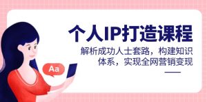 个人IP打造课程,解析成功人士套路,构建知识体系,实现全网营销变现-全网第一网赚项目资源库-中赚网 & 中创网 & 冒泡网 & 福缘网 - 小本轻创业与优质加盟项目首选平台