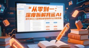 从零到一:深度拆解我运用AI撰写爽文小说挣取首笔稿费的全流程思路-全网第一网赚项目资源库-中赚网 & 中创网 & 冒泡网 & 福缘网 - 小本轻创业与优质加盟项目首选平台