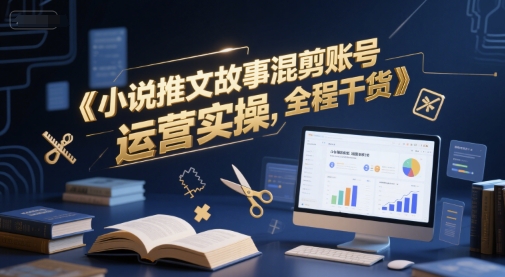 小说推文故事混剪账号运营实操，全程干货-全网第一网赚项目资源库-中赚网 & 中创网 & 冒泡网 & 福缘网 - 小本轻创业与优质加盟项目首选平台