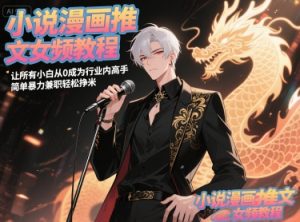 小说漫画推文女频教程,让所有小白从0成为行业内高手,简单暴力兼职轻松挣米-全网第一网赚项目资源库-中赚网 & 中创网 & 冒泡网 & 福缘网 - 小本轻创业与优质加盟项目首选平台