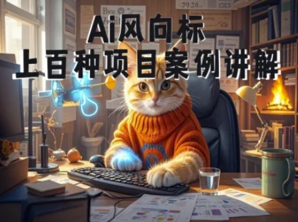 Ai风向标-附100种项目案例玩法-0基础小白到大神ai视频商业应用教学-全网第一网赚项目资源库-中赚网 & 中创网 & 冒泡网 & 福缘网 - 小本轻创业与优质加盟项目首选平台