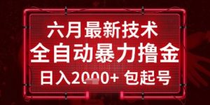 六月最新技术全自动暴力撸金,稳定日入2k+包起号,长期稳定【揭秘】-全网第一网赚项目资源库-中赚网 & 中创网 & 冒泡网 & 福缘网 - 小本轻创业与优质加盟项目首选平台