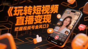 玩转短视频直播变现,把握视频号金风口-全网第一网赚项目资源库-中赚网 & 中创网 & 冒泡网 & 福缘网 - 小本轻创业与优质加盟项目首选平台