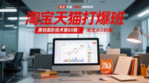 淘宝天猫打爆班原创高阶技术第69期：淘宝从0到爆-全网第一网赚项目资源库-中赚网 & 中创网 & 冒泡网 & 福缘网 - 小本轻创业与优质加盟项目首选平台