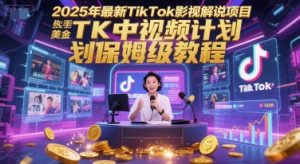 2025年最新TikTok影视解说项目,新手也能挣美金,TK中视频计划保姆级教程-全网第一网赚项目资源库-中赚网 & 中创网 & 冒泡网 & 福缘网 - 小本轻创业与优质加盟项目首选平台