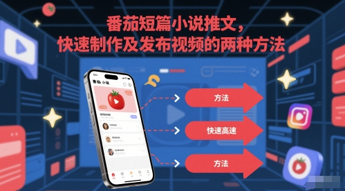 番茄短篇小说推文，快速制作及发布视频的两种方法-全网第一网赚项目资源库-中赚网 & 中创网 & 冒泡网 & 福缘网 - 小本轻创业与优质加盟项目首选平台