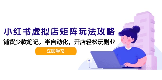 小红书虚拟店矩阵玩法-更新，AI批量制作笔记，半自动化运营日发20笔记攻略-全网第一网赚项目资源库-中赚网 & 中创网 & 冒泡网 & 福缘网 - 小本轻创业与优质加盟项目首选平台