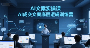 AI文案实操课，AI成交文案底层逻辑训练营-全网第一网赚项目资源库-中赚网 & 中创网 & 冒泡网 & 福缘网 - 小本轻创业与优质加盟项目首选平台
