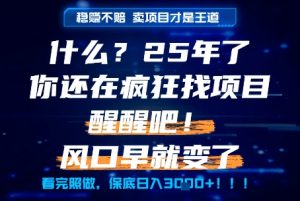 什么?25年你还在疯狂找项目做,醒醒吧,看完这些你全都懂了!【揭秘】-全网第一网赚项目资源库-中赚网 & 中创网 & 冒泡网 & 福缘网 - 小本轻创业与优质加盟项目首选平台