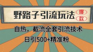 2024首发野路子引流玩法截流自热全平台打法,全自动引流【日引2000+精准客户】-全网第一网赚项目资源库-中赚网 & 中创网 & 冒泡网 & 福缘网 - 小本轻创业与优质加盟项目首选平台