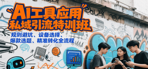 AI工具应用私域引流特训班，规则避坑、设备选择、爆款选题、精准转化全流程-全网第一网赚项目资源库-中赚网 & 中创网 & 冒泡网 & 福缘网 - 小本轻创业与优质加盟项目首选平台
