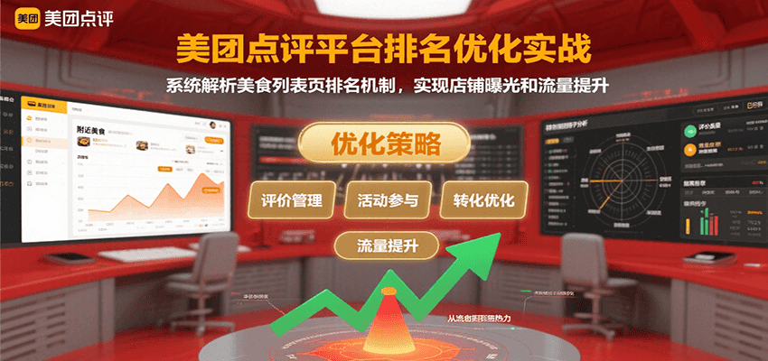 美团点评平台排名优化实战，系统解析美食列表页排名机制，实现店铺曝光和流量提升-全网第一网赚项目资源库-中赚网 & 中创网 & 冒泡网 & 福缘网 - 小本轻创业与优质加盟项目首选平台