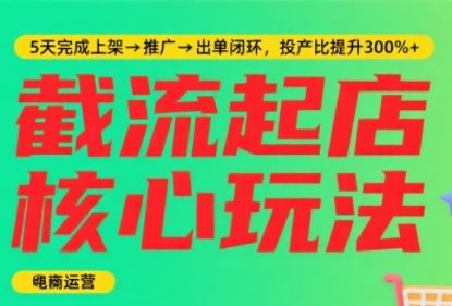 淘宝截流快速起店玩法，掌握暴力快速起店的流程-全网第一网赚项目资源库-中赚网 & 中创网 & 冒泡网 & 福缘网 - 小本轻创业与优质加盟项目首选平台