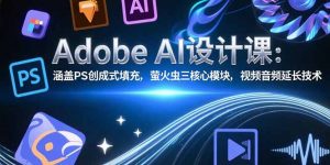 Adobe AI设计课:涵盖PS创成式填充,萤火虫三核心模块,视频音频延长技术-全网第一网赚项目资源库-中赚网 & 中创网 & 冒泡网 & 福缘网 - 小本轻创业与优质加盟项目首选平台