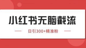 小红书截流同行客源,独家野路子获客玩法 日引200+暴力获客-全网第一网赚项目资源库-中赚网 & 中创网 & 冒泡网 & 福缘网 - 小本轻创业与优质加盟项目首选平台